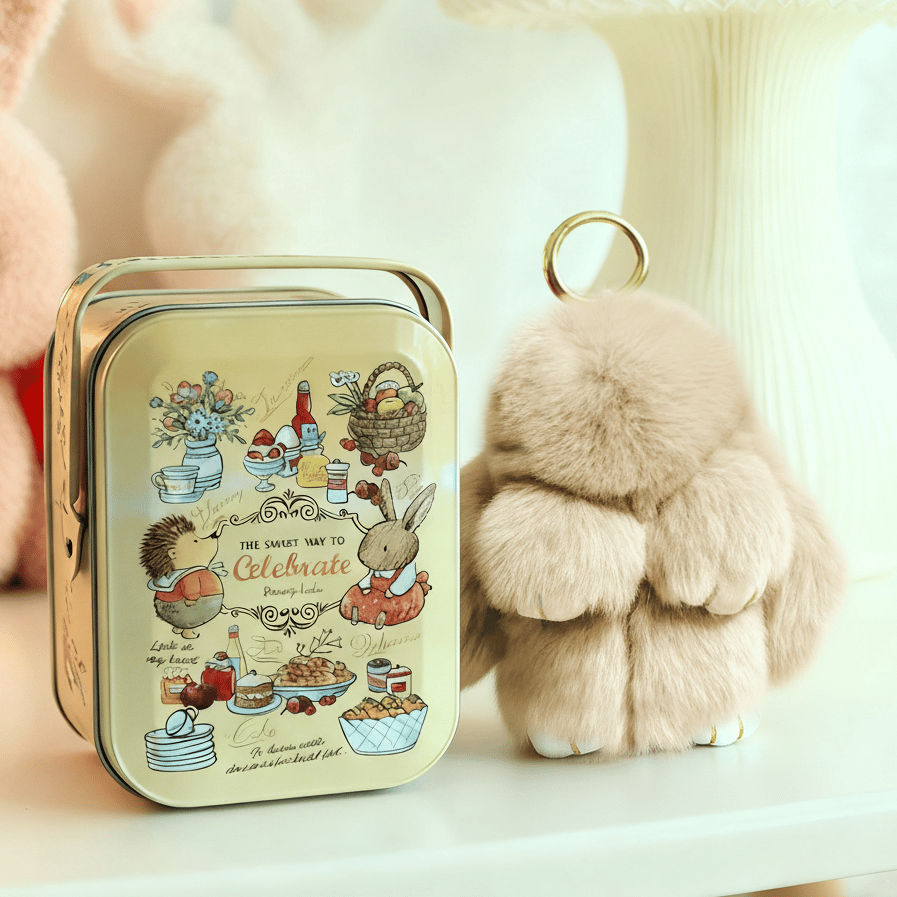 Bunny Charm Keychain | Ultra-Soft Faux Fur, Cute Design 28