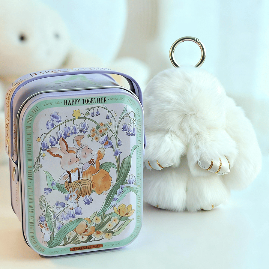 Bunny Charm Keychain | Ultra-Soft Faux Fur, Cute Design 31