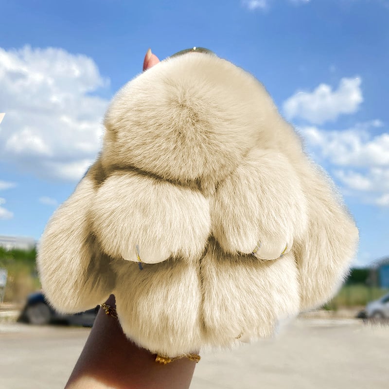 Bunny Charm Keychain | Ultra-Soft Faux Fur, Cute Design 7