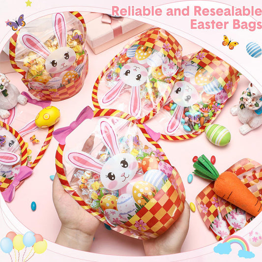 Bunny Treat Bags | Plastic Candy Gift Bags with Handle 0