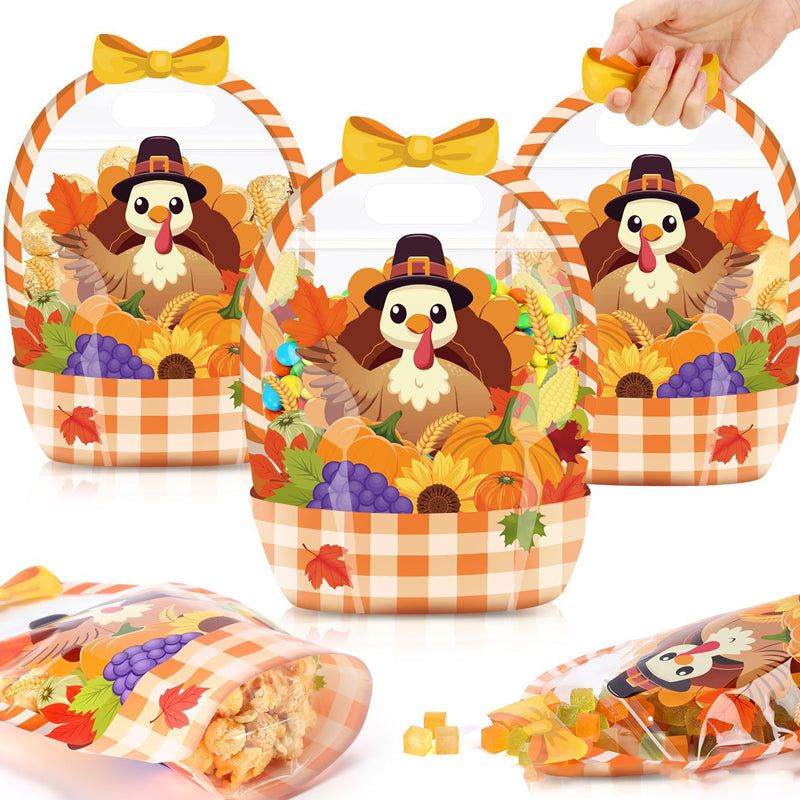 Bunny Treat Bags | Plastic Candy Gift Bags with Handle 1