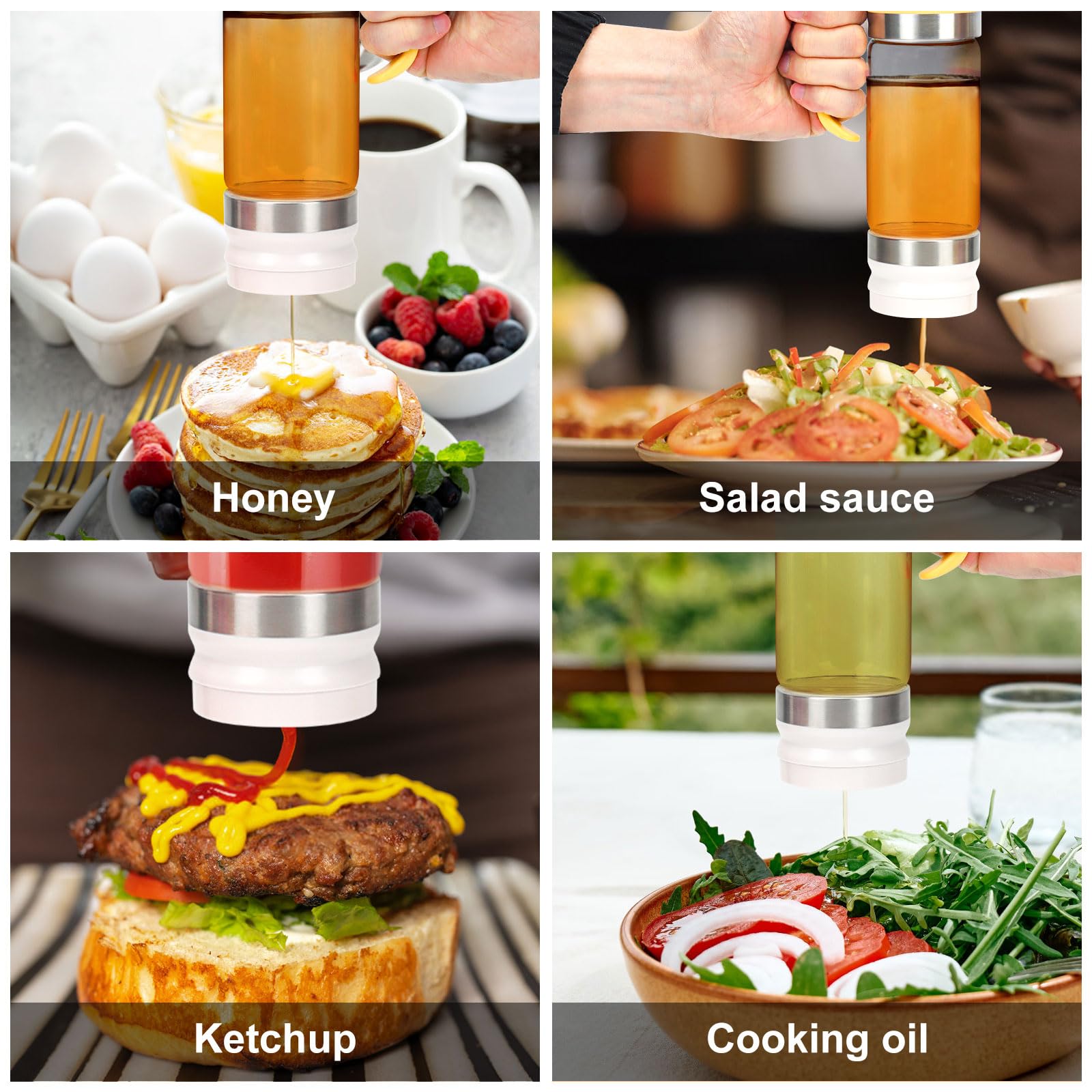 Buzz Honey Dispenser | No-Drip Glass, Ergonomic Design 1