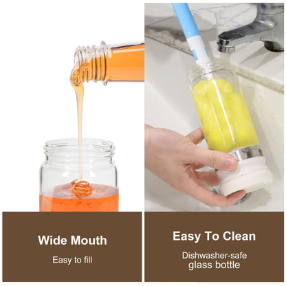 Buzz Honey Dispenser | No-Drip Glass, Ergonomic Design 5