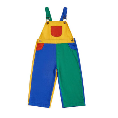 Buzzy Colorblock Overalls | Premium Cotton, Adjustable Straps 2