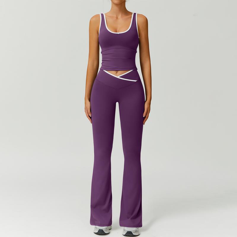 Cleo Activewear Set | Premium Stretch Fabric, Matching Workout Set in Pink 2