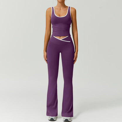 Cleo Activewear Set | Premium Stretch Fabric, Matching Workout Set in Pink 2