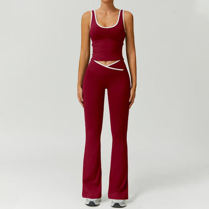 Cleo Activewear Set | Premium Stretch Fabric, Matching Workout Set in Pink 5