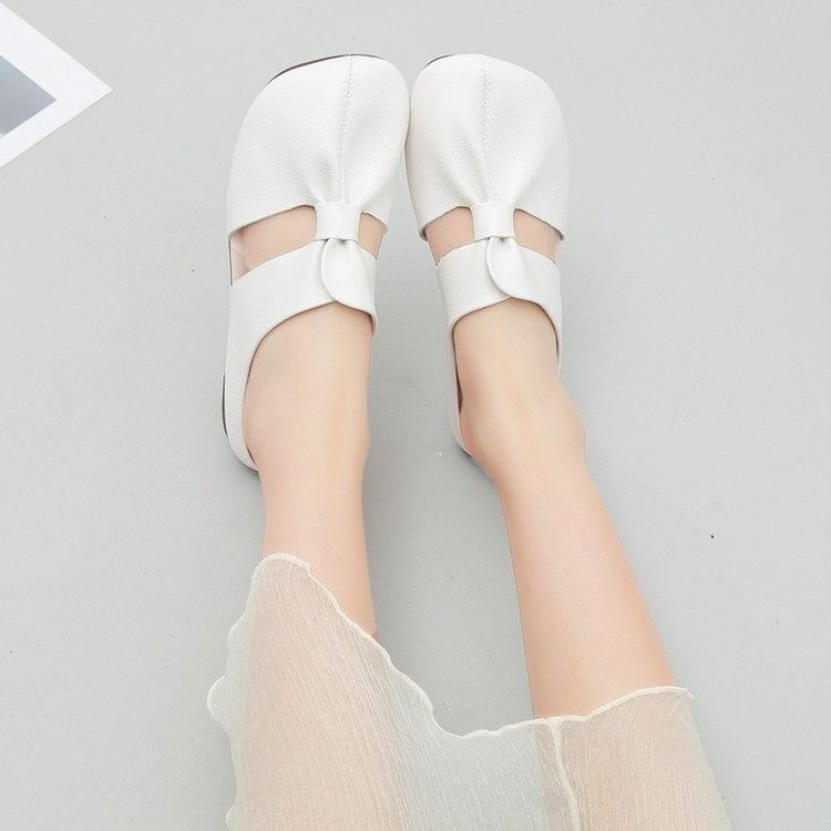 Cleo Black Mules | Comfortable PU Leather, Cut-Out Design 5