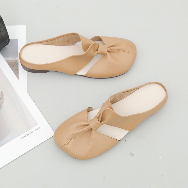 Cleo Black Mules | Comfortable PU Leather, Cut-Out Design 6