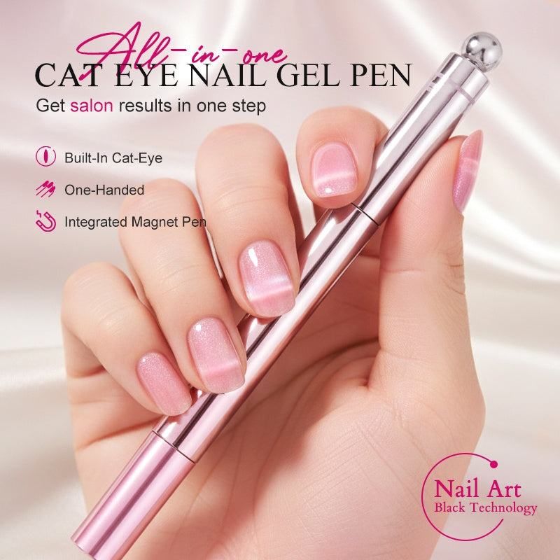 Cleo Cat Eye Nail Gel Pen | 6-in-1 Magnetic Formula 1