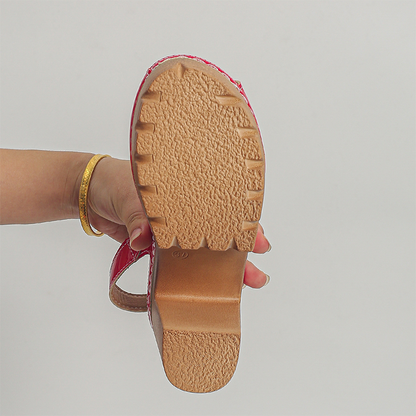 Cleo Chunky Heel Sandals | 9.5cm Block Heel, Adjustable Slingback 6