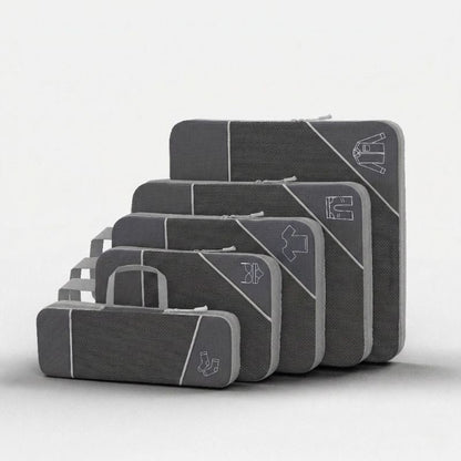 Cora Compression Packing Cubes Set | Dual-Zipper, Space-Saving 0