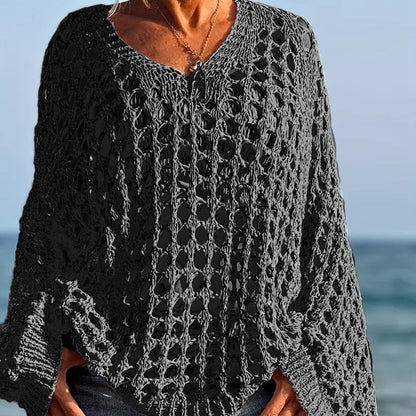 Cora Crochet Knit Top | Lightweight, Relaxed Fit Women's Going Out Top 2