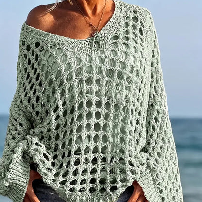 Cora Crochet Knit Top | Lightweight, Relaxed Fit Women's Going Out Top 5
