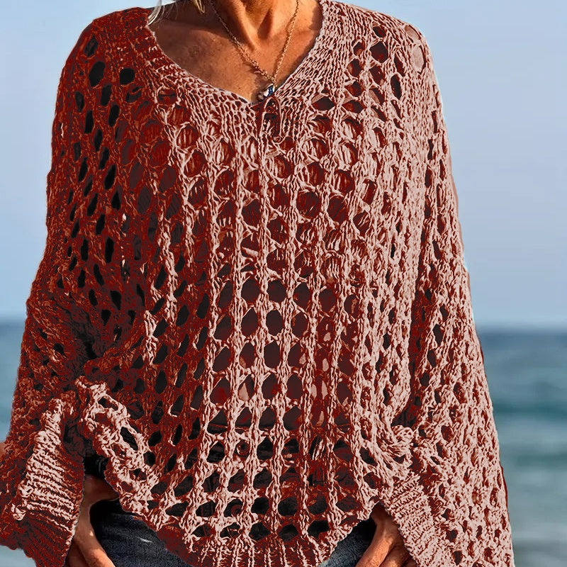 Cora Crochet Knit Top | Lightweight, Relaxed Fit Women's Going Out Top 6
