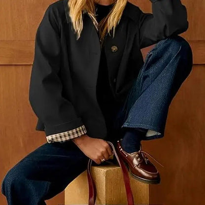 Cora Cropped Trench Coat Women | Windproof, Oversized Fit 5
