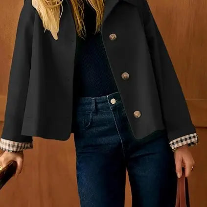 Cora Cropped Trench Coat Women | Windproof, Oversized Fit 6