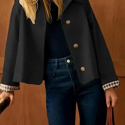 Cora Cropped Trench Coat Women | Windproof, Oversized Fit 6