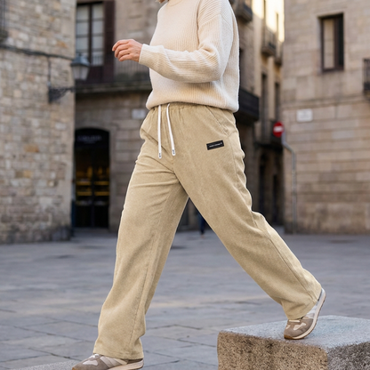 Cora Wide-Leg Pants | Premium Corduroy, Adjustable Drawstring 5
