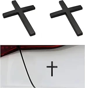 Cruz Car Sticker | 3D Metal Faith Symbol 10