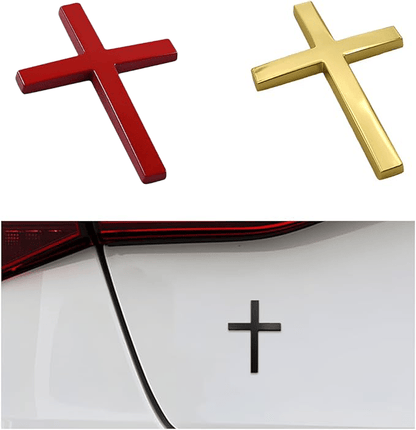 Cruz Car Sticker | 3D Metal Faith Symbol 11