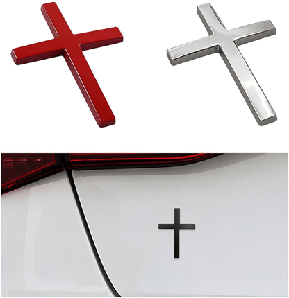 Cruz Car Sticker | 3D Metal Faith Symbol 12