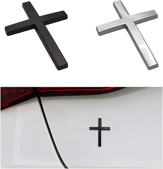 Cruz Car Sticker | 3D Metal Faith Symbol 7