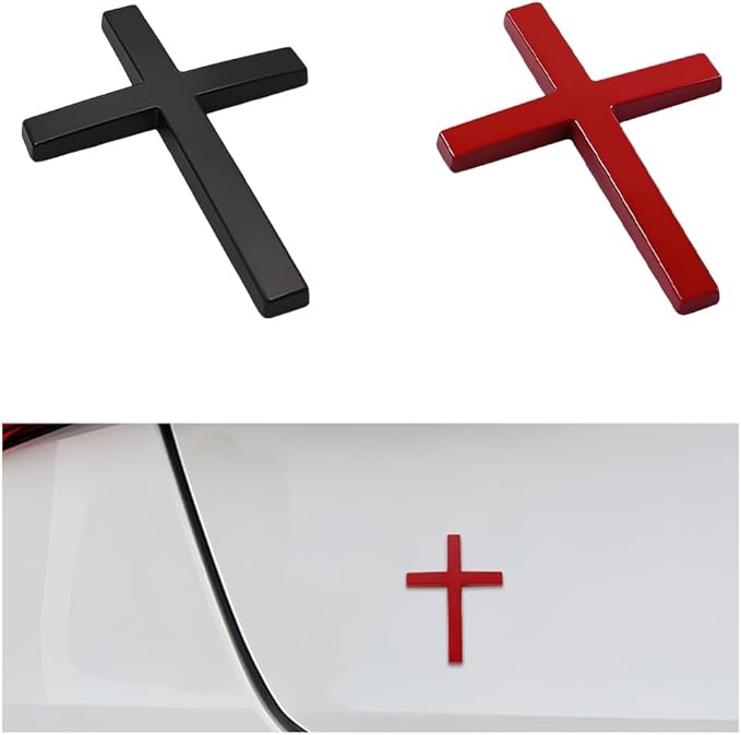 Cruz Car Sticker | 3D Metal Faith Symbol 8