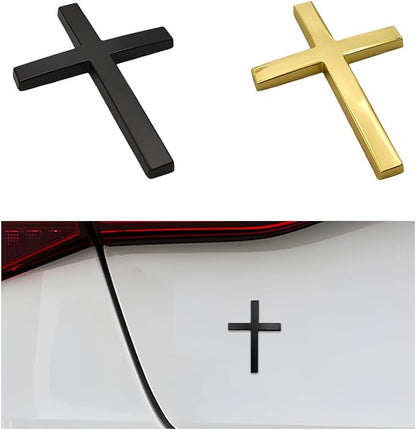 Cruz Car Sticker | 3D Metal Faith Symbol 9