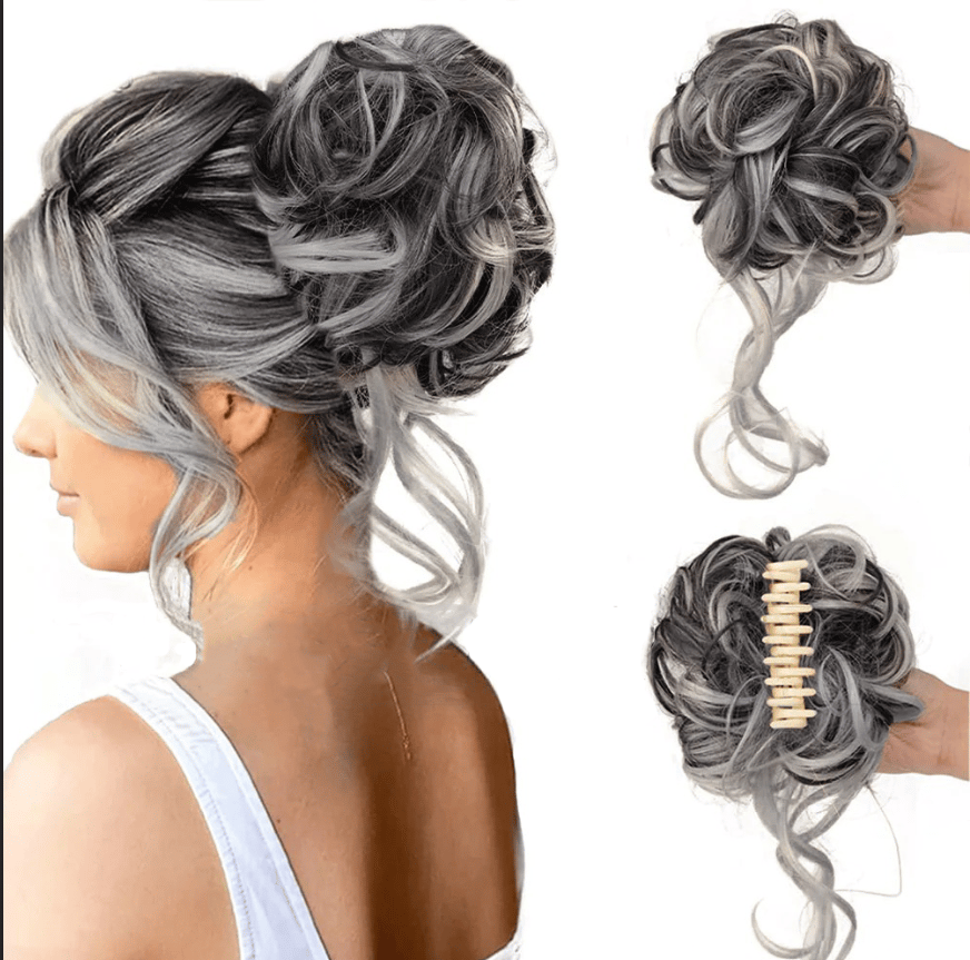 Cura Bun Clip | Premium Synthetic Hair 14