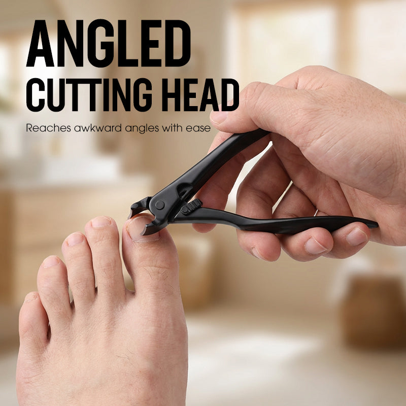 Cura Nail Clipper | Ergonomic Stainless Steel, Wide Jaw for Thick Nails 3