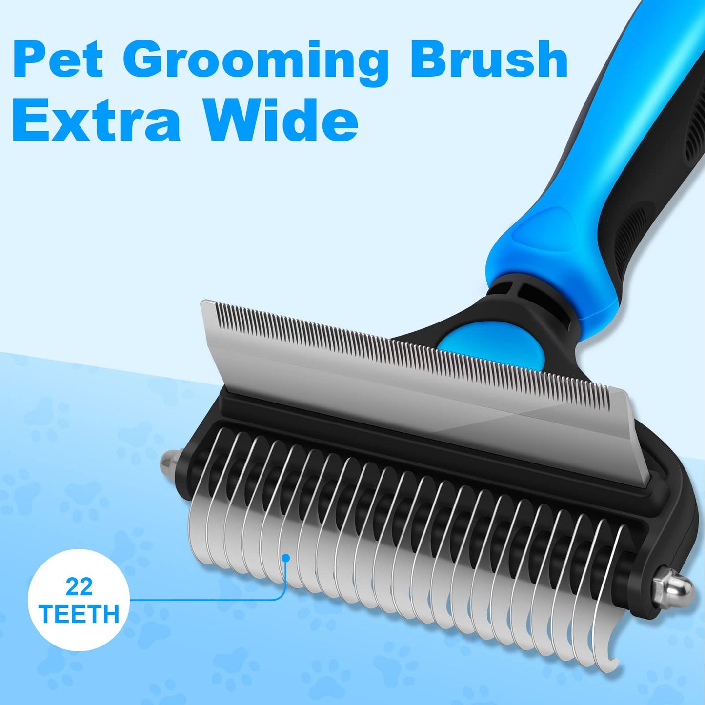Dapper Dog Brush | 2-in-1 Deshedding and Undercoat Rake for Medium to Large Dogs 6