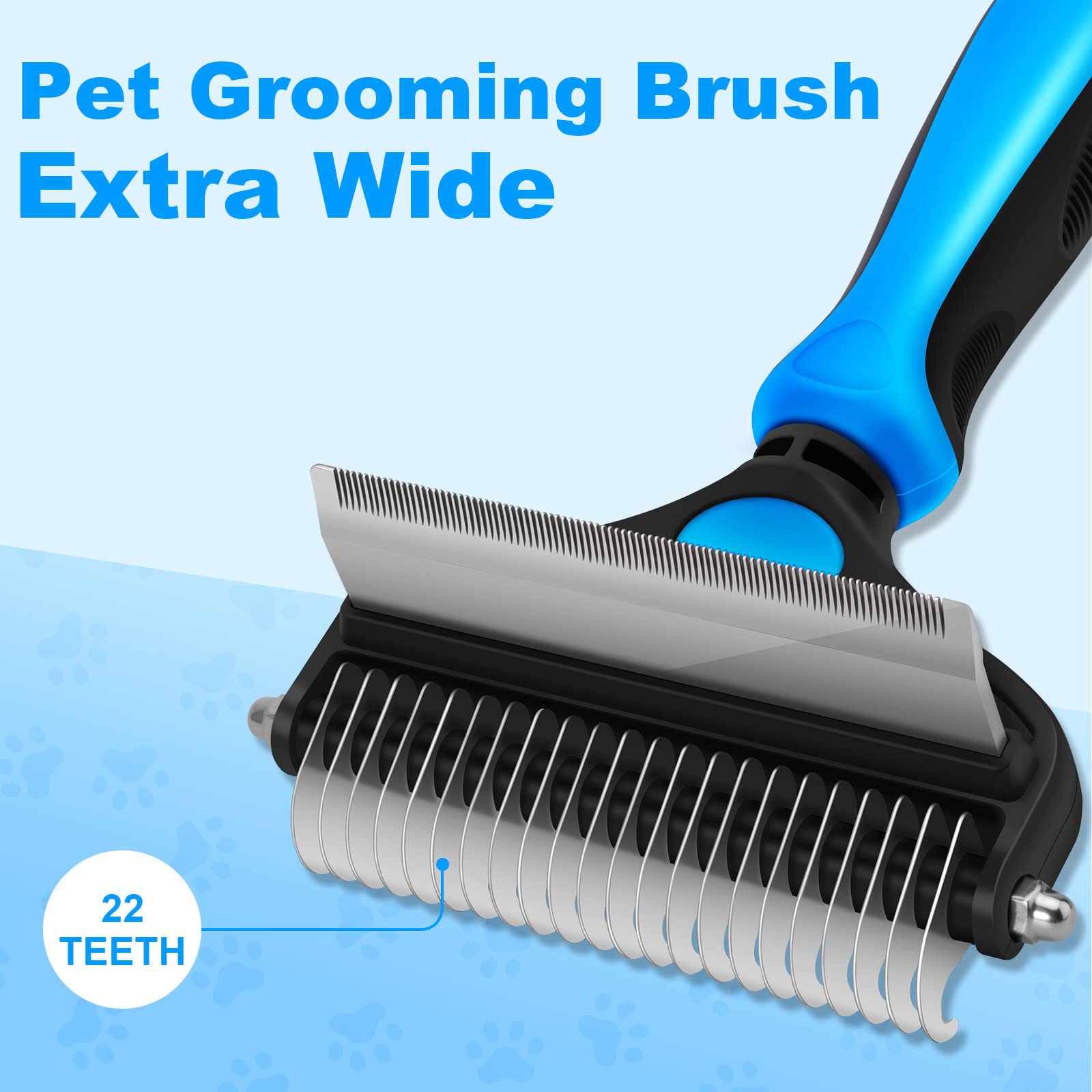Dapper Dog Brush | 2-in-1 Deshedding and Undercoat Rake for Medium to Large Dogs 6