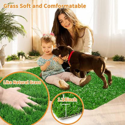 Dapper Dog Turf | Indoor Potty Solution, Easy Clean Grass Pee Pads 3