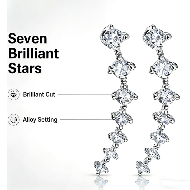 Dazzle Crawler Earrings for Women | Zirconia Stones, Unique Ear Climber Design 3