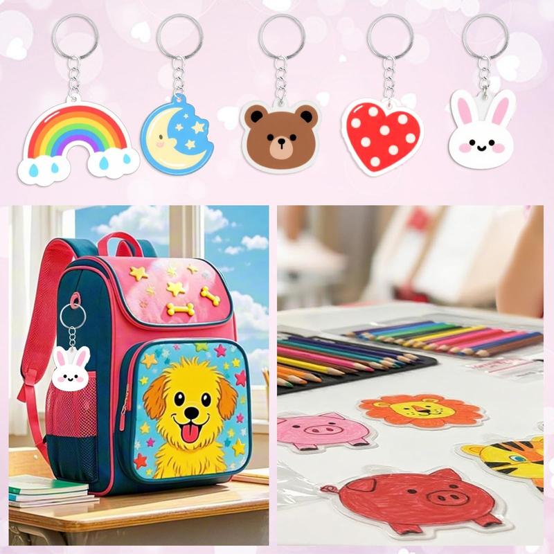 Dazzle Keychain Set | DIY Shrinky Dinks for Kids 2