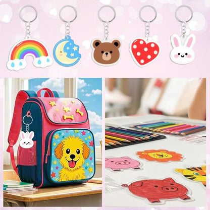 Dazzle Keychain Set | DIY Shrinky Dinks for Kids 2