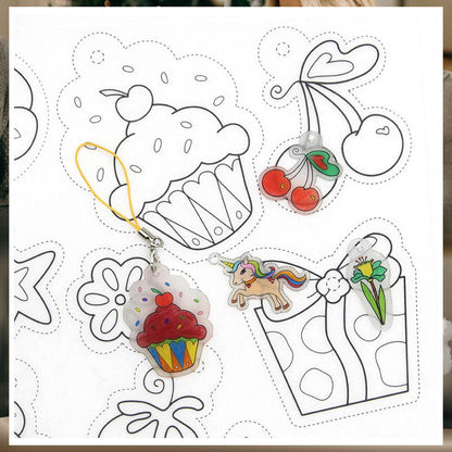 Dazzle Keychain Set | DIY Shrinky Dinks for Kids 5