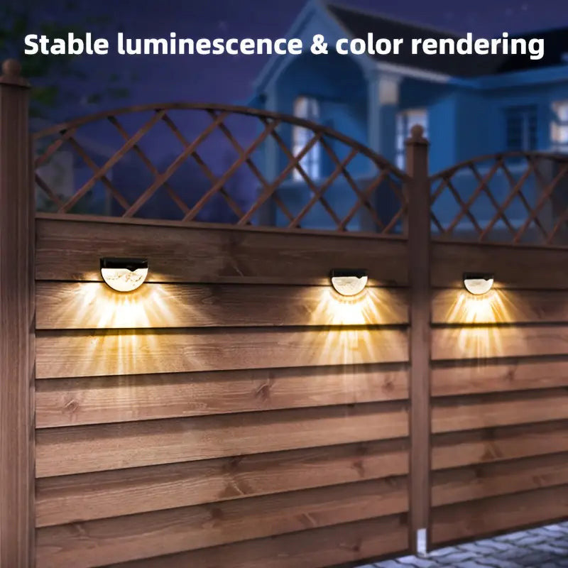 Dazzle Solar Fence Lights | Waterproof, Automatic On/Off, Elegant Design 4