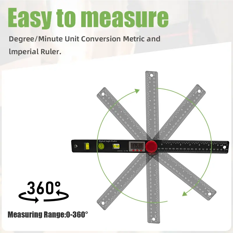 DigiAngle Pro Ruler | 4-in-1 Digital Angle Finder 8