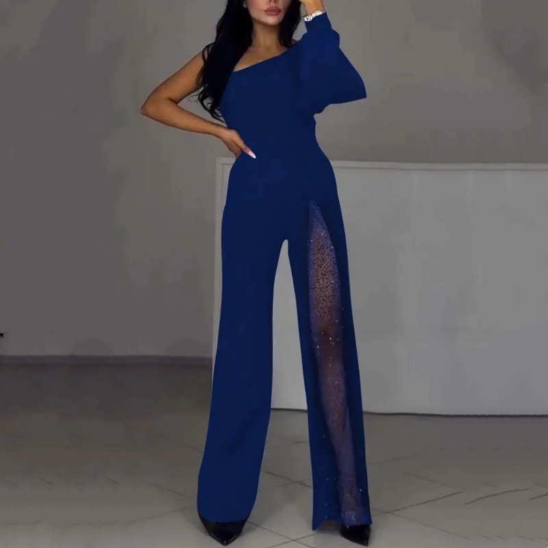 Diva Flair Jumpsuit | Asymmetric One-Shoulder Design 10