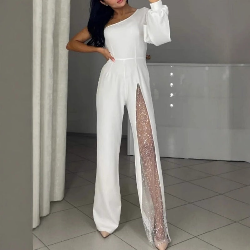 Diva Flair Jumpsuit | Asymmetric One-Shoulder Design 11
