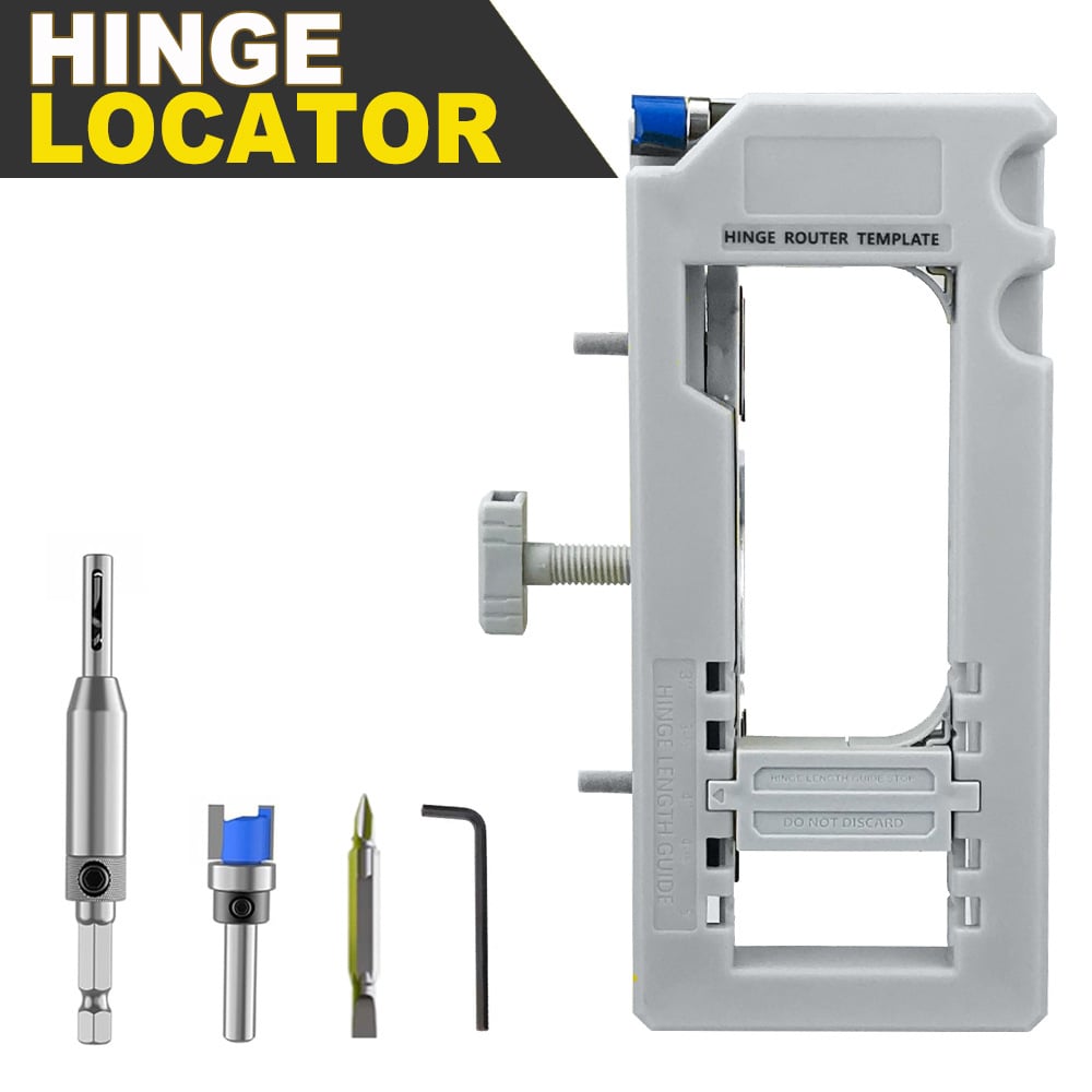 DuraPro Door Hinge Jig | Adjustable Hinge Mortise Template for Router 1