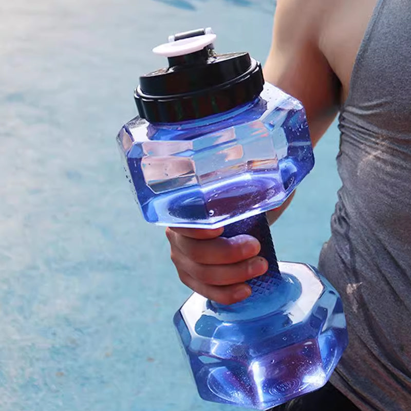 Dura Dumbbell Water Bottle | Ergonomic Design, BPA-Free, Flip-Top Spout 6
