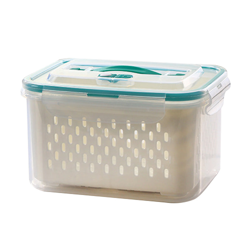 Dura Fresh Food Storage Container | 2-in-1 Draining Design, Airtight & Stackable 10