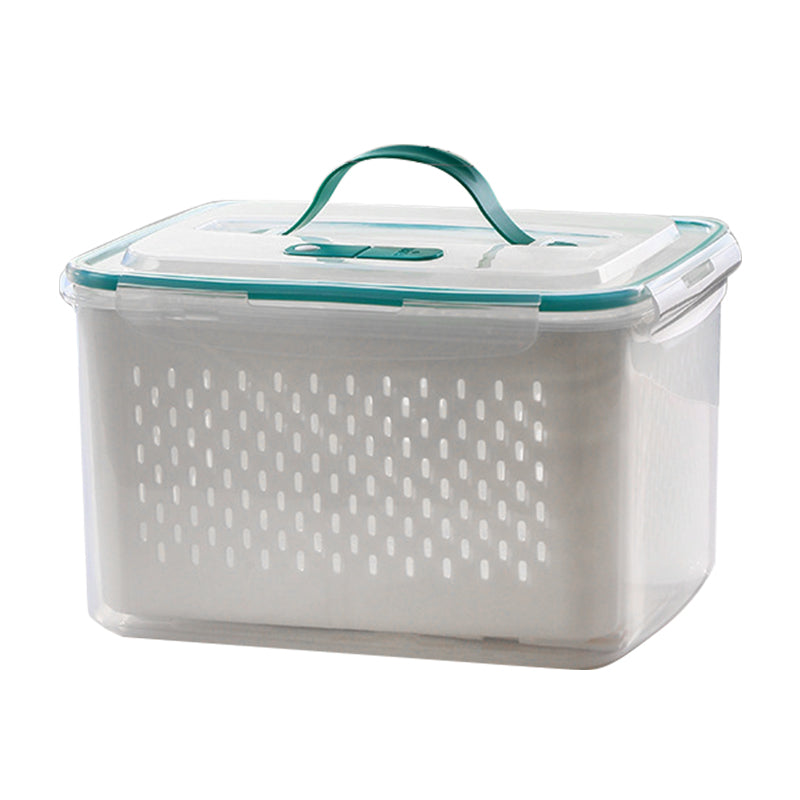 Dura Fresh Food Storage Container | 2-in-1 Draining Design, Airtight & Stackable 12