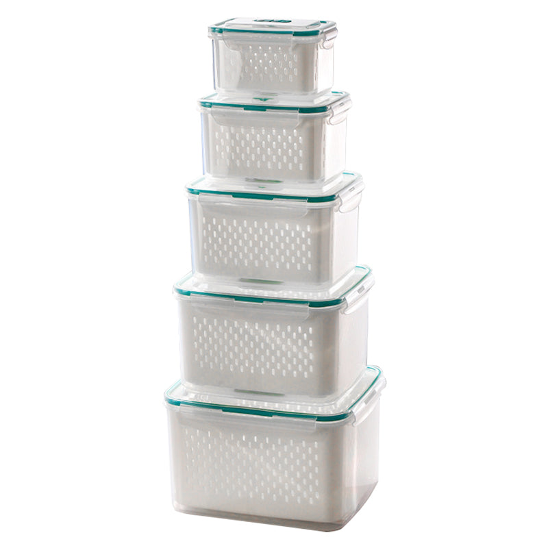 Dura Fresh Food Storage Container | 2-in-1 Draining Design, Airtight & Stackable 13