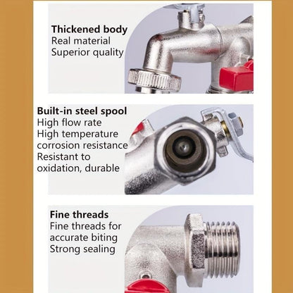 Dura Garden Faucet | Stainless Steel, Double Outlet Hose Bibs 7