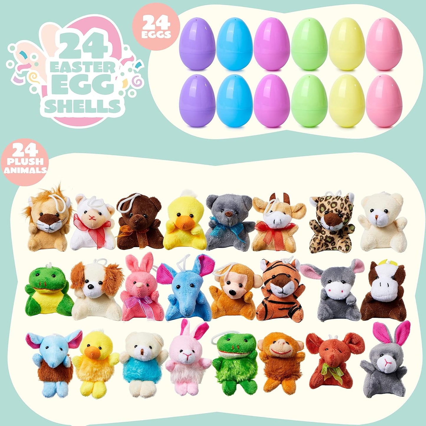 Easter Joy Eggs | Plush Animal Toys Inside 0