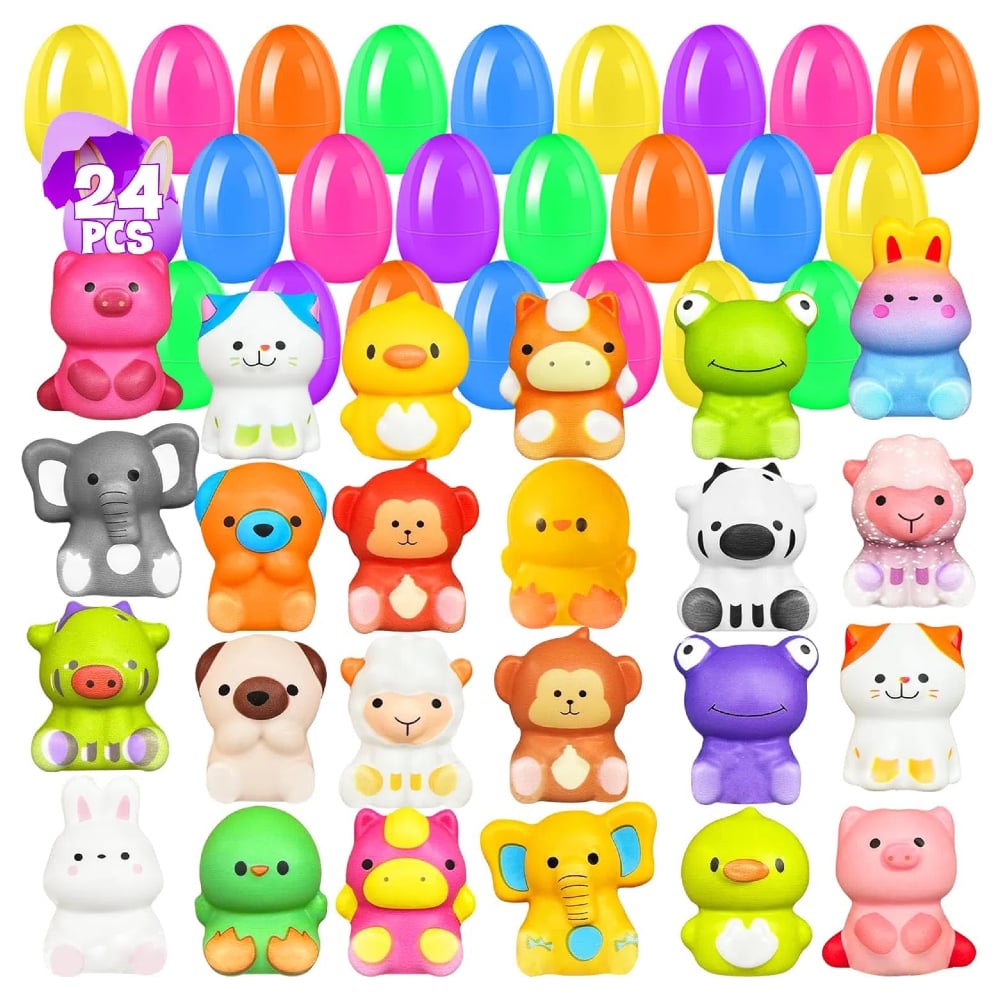 Easter Surprise Eggs | Prefilled Squishy Toys for Easter Egg Hunt 5